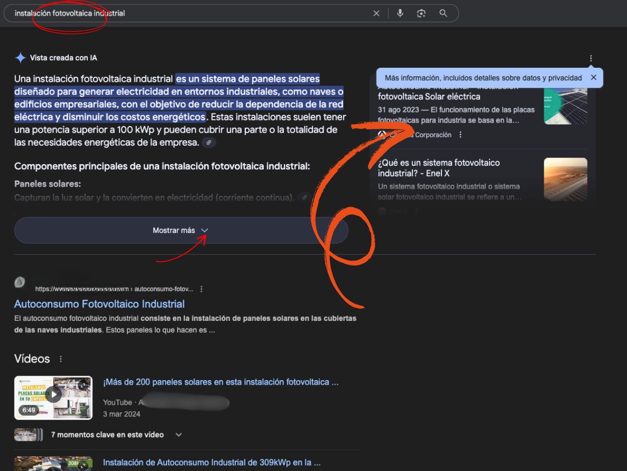 Busqueda generativa Google